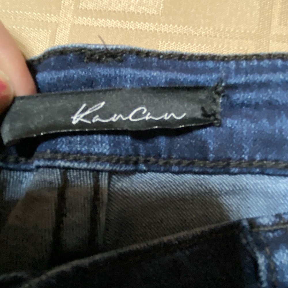 EUC KanCan Skinny Jeans Size 9/10 Dark‎ wash 28 X 30 Cotton Blend Mid Rise - Picture 6 of 7